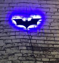 Load image into Gallery viewer, Batman LED Wall Light with Wireless Remote Control and Color Change