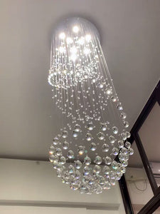 Modern Spiral LED Crystal Chandelier