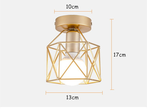 Image of Nordic Minimalism Gold Shade Ceiling Lights