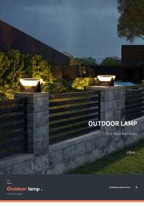 Outdoor Solar Lights Garden Light Column Lamps Waterproof Fence Gate Cap Light