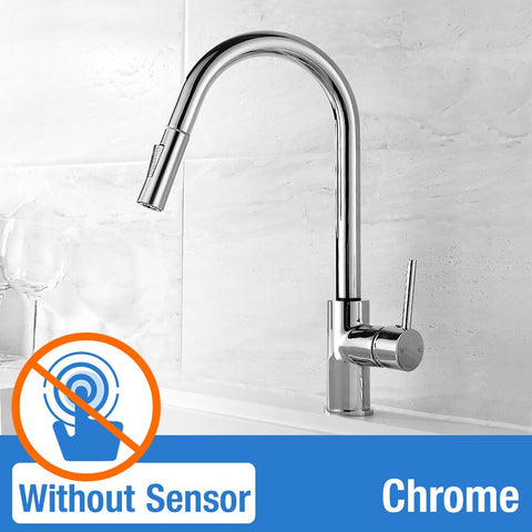 Image of Sensor Kitchen Faucet Stainless Steel With Pull-Out Faucet