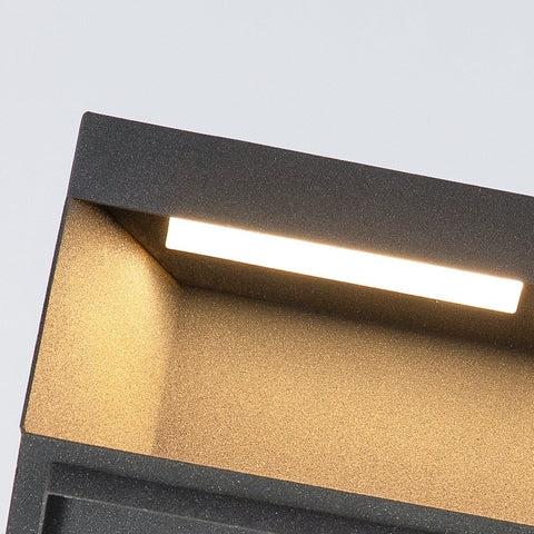 Image of Solar LED Garden Light Outdoor Column Head Light Waterproof Street Light Fence Cap