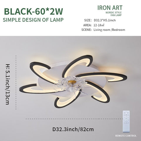 Image of Modern Ceiling Fan with Led Light