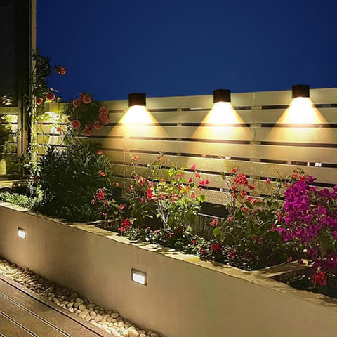 Image of LED Wall Lamp Solar Light Sunlight Sensor IP65 Waterproof