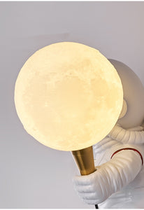 Nordic LED Astronaut Moon Lamp