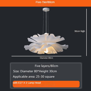 Petals Design Ceiling Bedroom Modern LED Chandelier on Sale