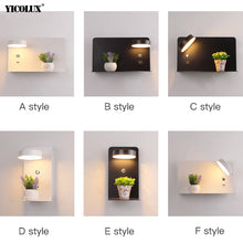 Load image into Gallery viewer, LED Wall Lights With Switch And USB Interface