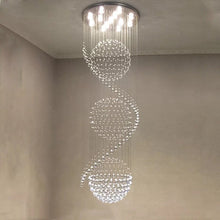 Load image into Gallery viewer, Modern Spiral LED Crystal Chandelier
