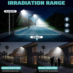 Solar Street Outdoor Light Lamp Panel With Remote Control