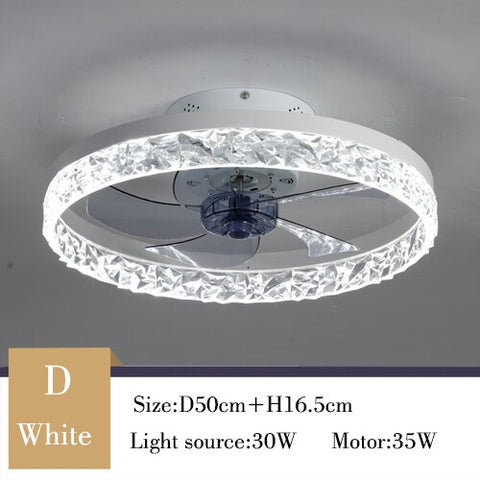 Image of Nordic Decor Modern Ceiling Fan Chandelier