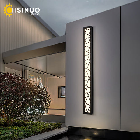 Image of Waterproof Outdoor Aluminum Wall Tall LED Lamp IP65