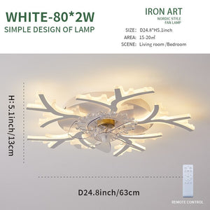 Modern Ceiling Fan with Led Light