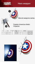 Load image into Gallery viewer, 3D Marvel Avengers Series LED Wall Lamp Iron Man Captain America Night Light