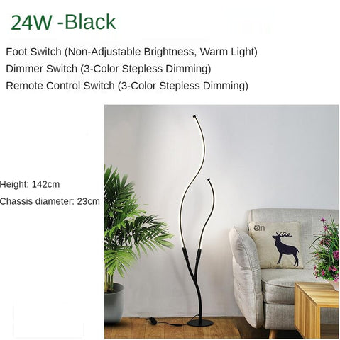 Image of Modern Tree Led Floor Lamp