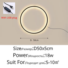 Load image into Gallery viewer, New Modern LED Wall Lights Circle Background Decoration Lamps