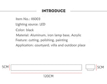 Load image into Gallery viewer, Waterproof Aluminum Outdoor LED Wall Lamp IP65