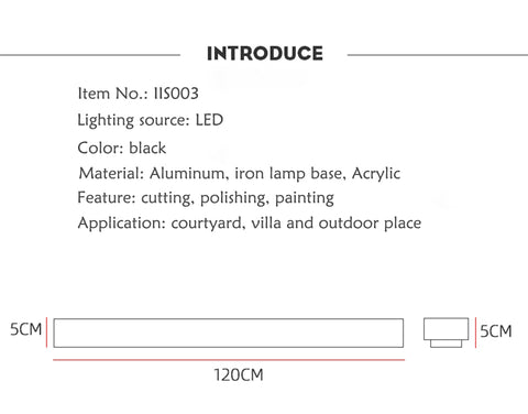 Image of Waterproof Aluminum Outdoor LED Wall Lamp IP65