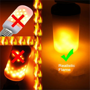 LED Flame Effect Flickering Fire Light Bulb with Gravity Sensor