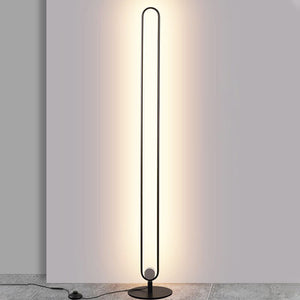 Modern Remote Control U Shape Floor Led Lamp