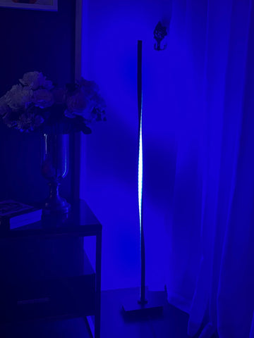 Image of Modern LED RGB Heliciform Floor Lamp