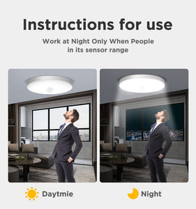 Modern LED Ceiling Lights PIR Motion Sensor Ceiling Lamps