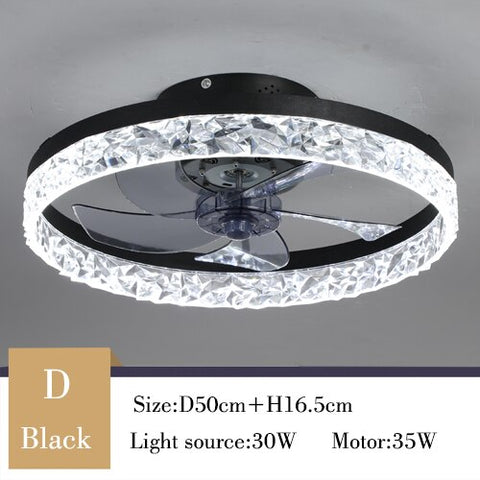 Image of Nordic Decor Modern Ceiling Fan Chandelier