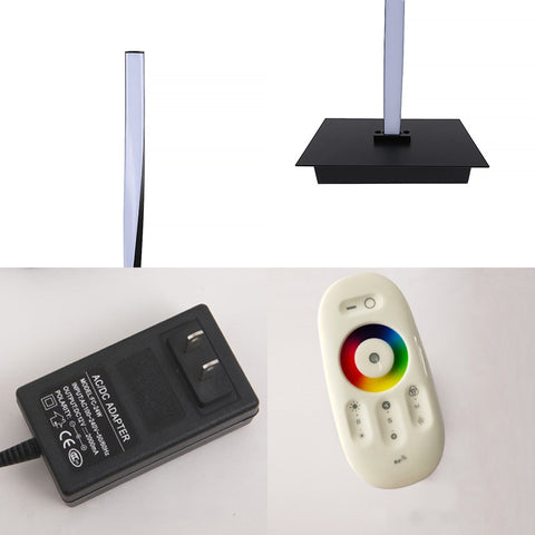 Image of Modern LED RGB Heliciform Floor Lamp