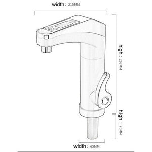 Instant Water Heater Faucet - Display
