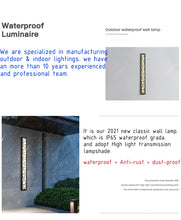 Load image into Gallery viewer, Waterproof Outdoor Aluminum Wall Tall LED Lamp IP65