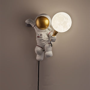 Nordic LED Astronaut Moon Lamp
