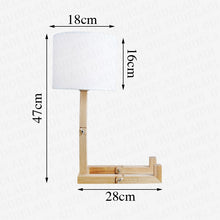 Load image into Gallery viewer, Robot Shape Wooden Table Lamp