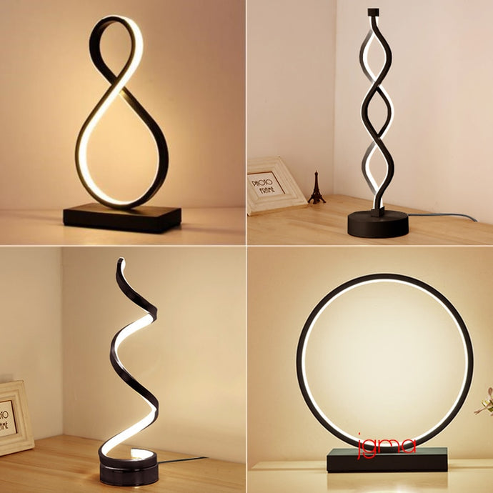 Modern Minimalist Table Lamp Bedroom Bedside Romantic Warm Nightstand Lamp