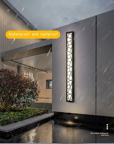 Image of Waterproof Outdoor Aluminum Wall Tall LED Lamp IP65