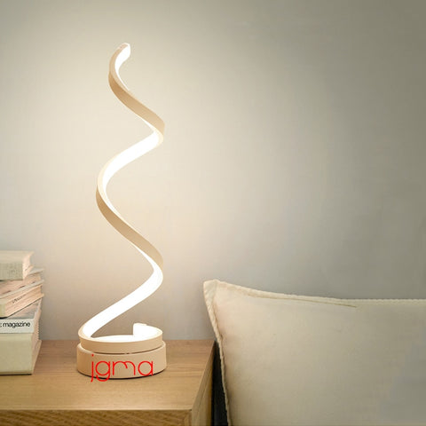 Image of Modern Minimalist Table Lamp Bedroom Bedside Romantic Warm Nightstand Lamp