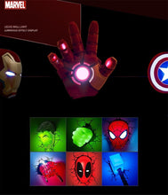 Load image into Gallery viewer, 3D Marvel Avengers Series LED Wall Lamp Iron Man Captain America Night Light