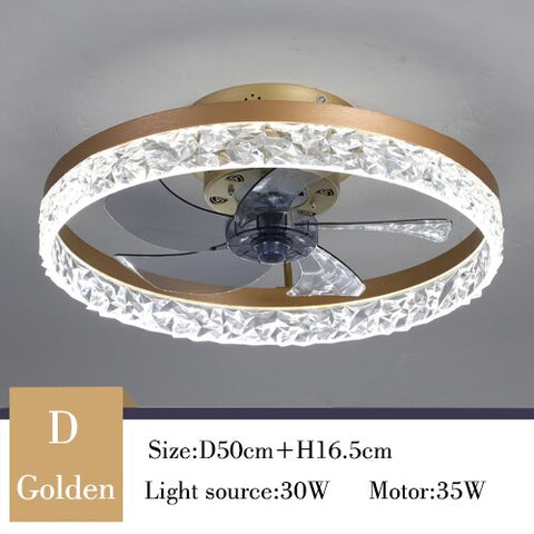 Image of Nordic Decor Modern Ceiling Fan Chandelier
