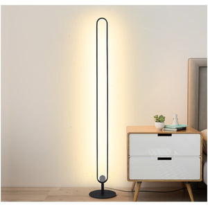 Modern Remote Control U Shape Floor Led Lamp