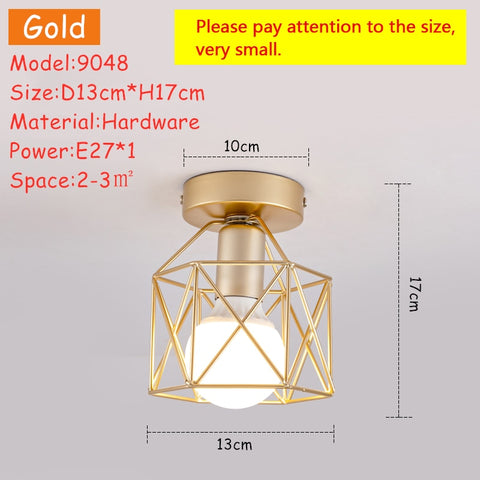 Image of Nordic Minimalism Gold Shade Ceiling Lights