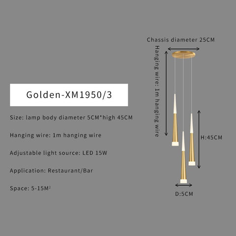 Image of Stair Hallway Led Nordic Chandelier on Sale