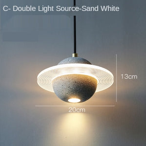 Saturn Planet Chandelier