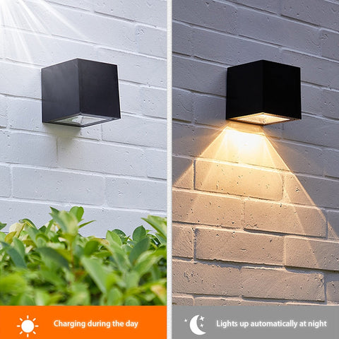 Image of LED Wall Lamp Solar Light Sunlight Sensor IP65 Waterproof