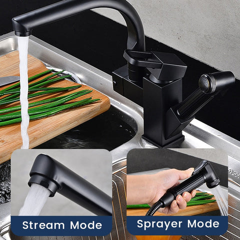 Image of Kitchen Sink Faucet Flexible Pull Out on Sale