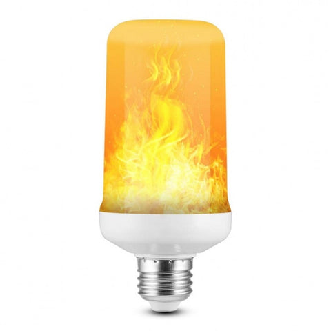Image of LED Flame Effect Flickering Fire Light Bulb with Gravity Sensor