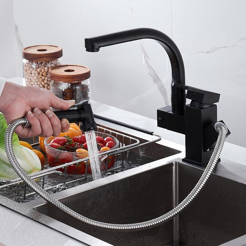 Image of Kitchen Sink Faucet Flexible Pull Out on Sale