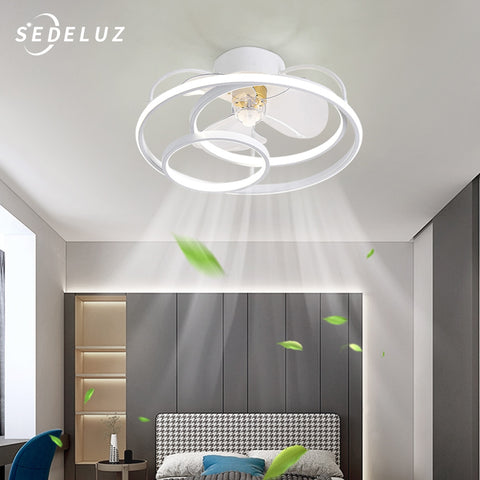 Image of Modern Minimalist LED Ceiling Fan Lamp