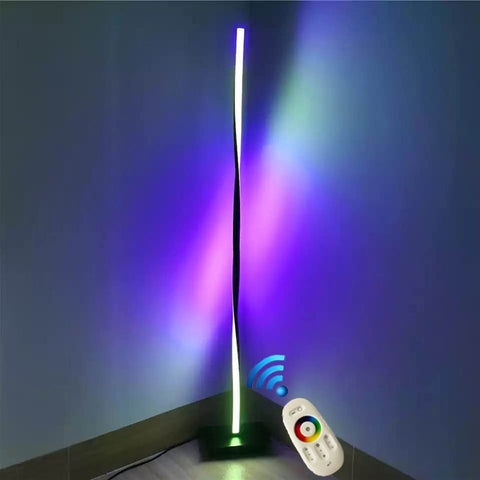 Image of Modern LED RGB Heliciform Floor Lamp