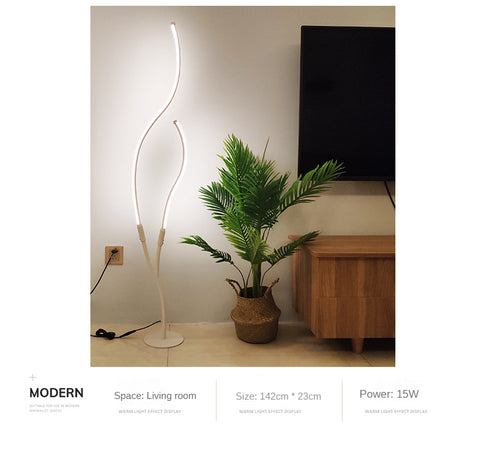 Image of Modern Tree Led Floor Lamp