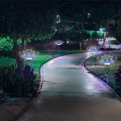 Image of Garden Solar Firework Waterproof LED Lights