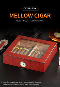 Cedar Wood Portable Cigar Humidifier Box
