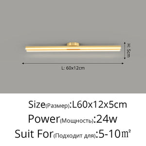 Long Aisle Corridor Luxury LED Ceiling Light